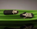 Cat 6a M12 to RJ45 Ethernet Dragchain Cable, IP65/67, 5m