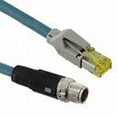 Phoenix Contact Industrial Ethernet Cable – Circular 8-Pin Male to RJ45, 32.81 ft (10m) 1407474
