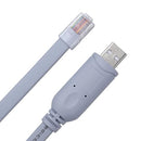 Console Cable,Cisco Console Cable,USB Console Cable with FTDI Chip,USB to RJ45 Serial Adapter Compatible with Cisco,HP,NETGEAR,Huawei,Routers/Switches for Laptop in Linux,Windows, Mac (16FT)