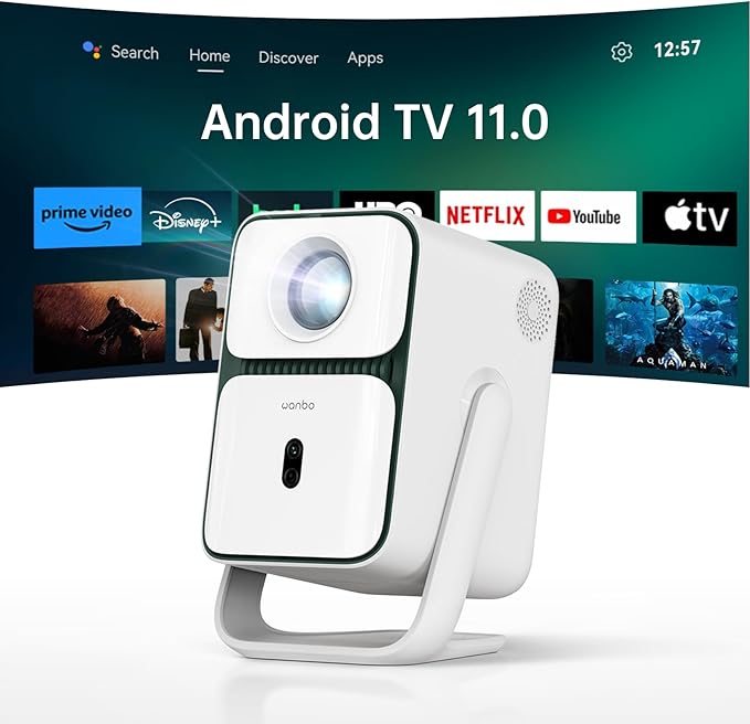 [Android TV 11.0 & Native 1080P] Wanbo T2 Ultra Smart Mini Projector