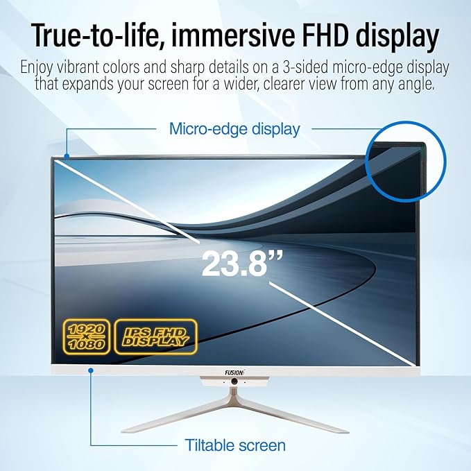 23.8" Full HD All-in-One Desktop Computer
