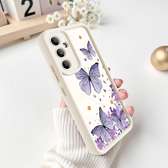 for Samsung Galaxy A35 5G Case, Creative Butterfly Pattern Design for Girl Women