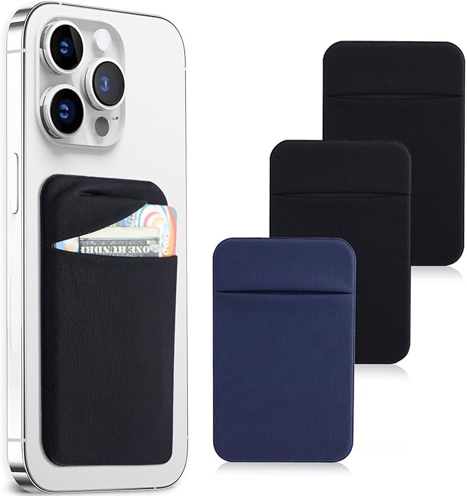 3Pack Cell Phone Card Holder Pocket