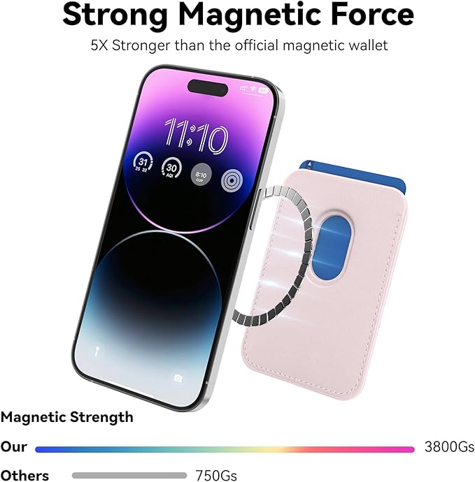 Magnetic Mag-safe Wallet Cell Phone Card Holder for Phone Case