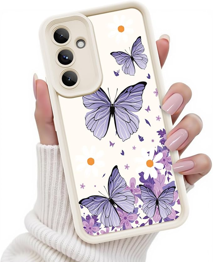 for Samsung Galaxy A35 5G Case, Creative Butterfly Pattern Design for Girl Women