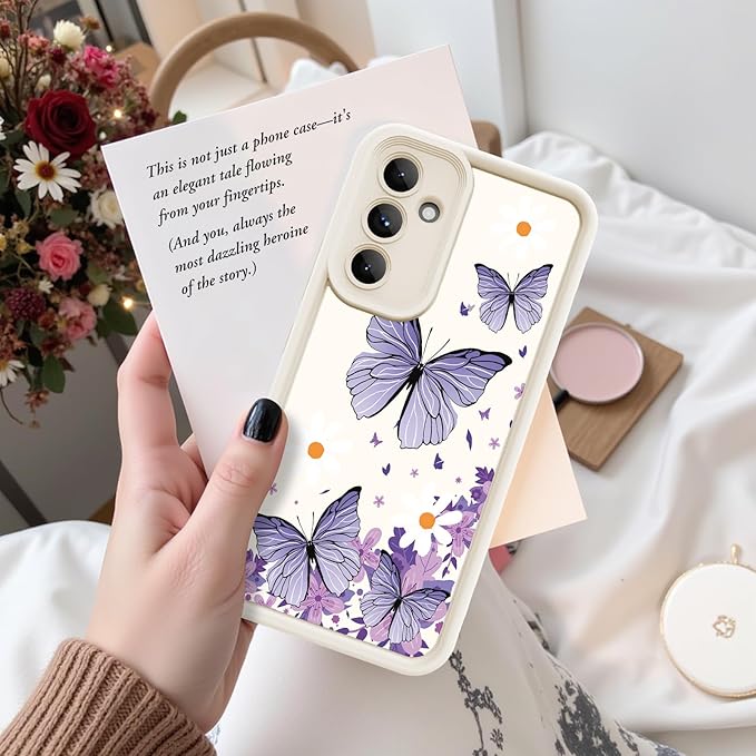for Samsung Galaxy A35 5G Case, Creative Butterfly Pattern Design for Girl Women