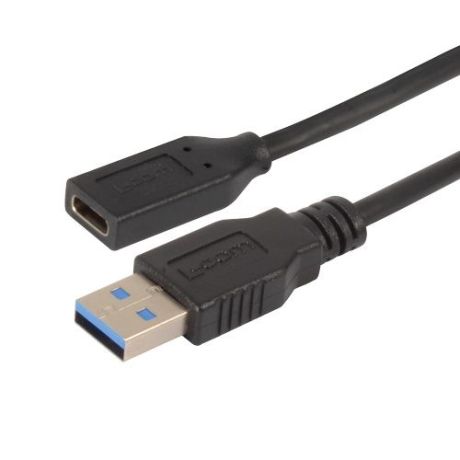 L-com USB 3.0 Type C Female to Type A Male Cable