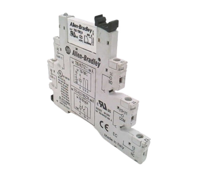 TERMINAL BLOCK RELAY, W/ SOCKET, SCREW CLAMP TERMINALS, BUILT-IN RETAINER CLIP, STANDARD LED, COIL SURGE PROTECTION, REPLACEABLE RELAY MODULE, 6 AMP RELAY, SPDT, 24 VDC