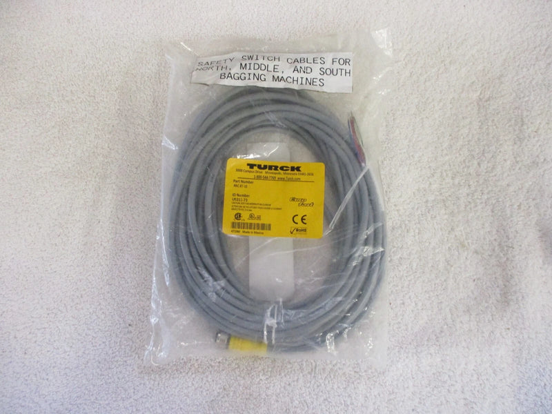 Turck RKC 8t-10 CORDSET 8 Pin Female to Bare Wire 10 Meters
